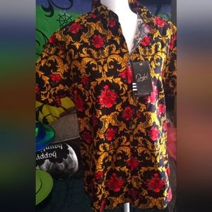 Denim & Flower Ricky Singh Damask and Roses